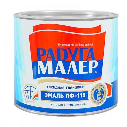 Эмаль ПФ-115 парижская зелень 0,9 кг Радуга